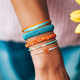 Hand-woven bracelet daisy sunflower – Jewelry Gift Ideas — 2