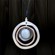 Concentric circle with sweater chain female – Gifts for Her — 5