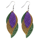 Multi-Layer Stitching Leather Earrings – Everyday Gifts — 2