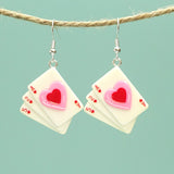 Fashion Love Poker Hat Eardrops – Stylish Gifts — 6
