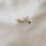 Women's Lucky Clover Mini Earrings – Gifts for Her — 2