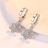 Snowflake earrings silver-plated girl earrings – Gifts for Kids — 4