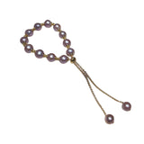 Purple Freshwater Pearl Adjustable Bracelet – Jewelry Gift Ideas — 6
