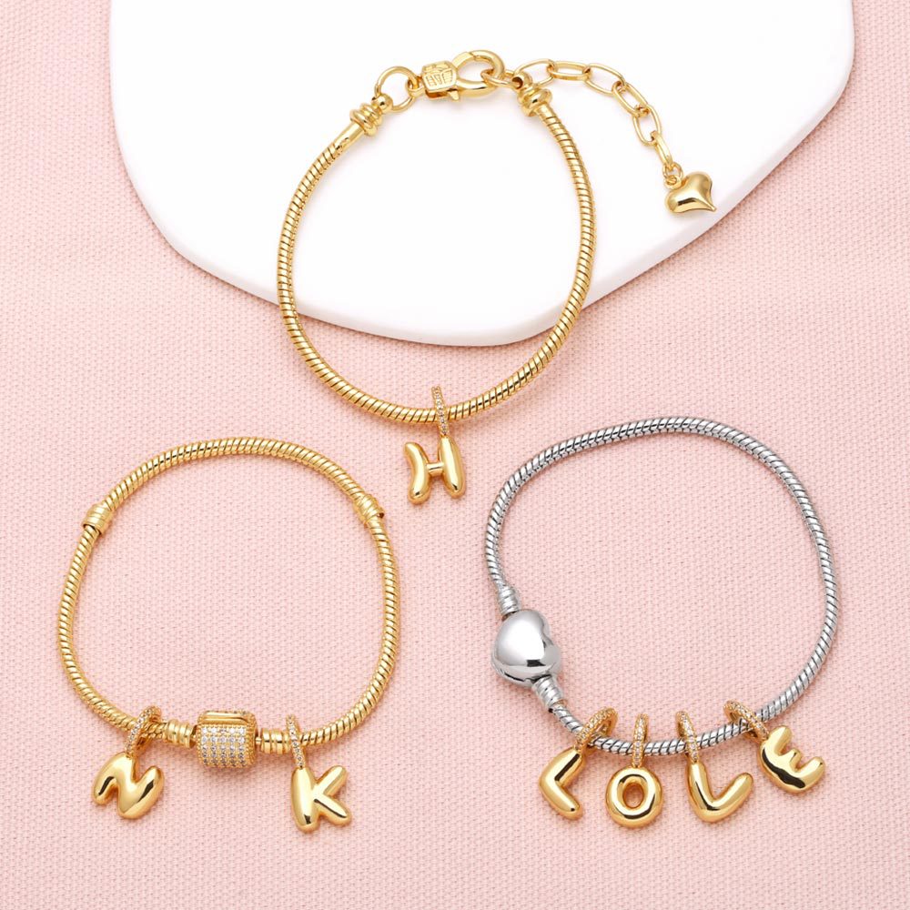 26 Letters Pendant Bracelet Women Gold Plated – Jewelry Gift Ideas — 1