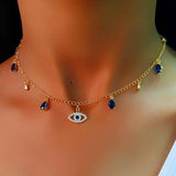 Gold Plated Devil's Crystal Necklace – Jewelry Gift Ideas — 1