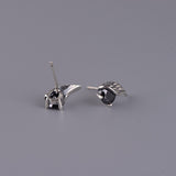 S925 Silver Retro Unisex Fashion Angel Wings Stud – Stylish Gifts — 2