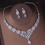 Wedding Crown Tiara Necklace Set Chain – Jewelry Gift Ideas — 3