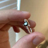 Sweet Cool Style Black Zircon XINGX Ring For Women – Gifts for Her — 5