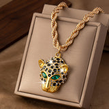 Personalized Trendy Party Diamond Cheetah Pendant – Jewelry Gift Ideas — 3
