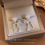 Pearl Bunny Earrings For Women Silver Pin Earrings – Gifts for Her — 12