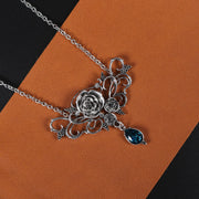 Flower Pendant Necklace Halloween Black – Jewelry Gift Ideas — 7