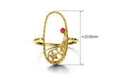 Silver Natural Ruby Meteor Ring – Unique Gift Ideas — 3