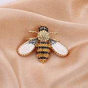Cartoon Cute Bee Zircon Diamond Pearl Brooch – Jewelry Gift Ideas — 6