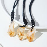 Braided Black Rope Pendant Necklace – Jewelry Gift Ideas — 1