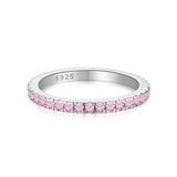 Women's Gypsophila Colored Zircon Single Row Sterling – Gifts for Her — 6