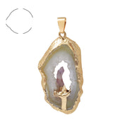 Electroplating Gold Edge Bright Crystal Tooth – Jewelry Gift Ideas — 4