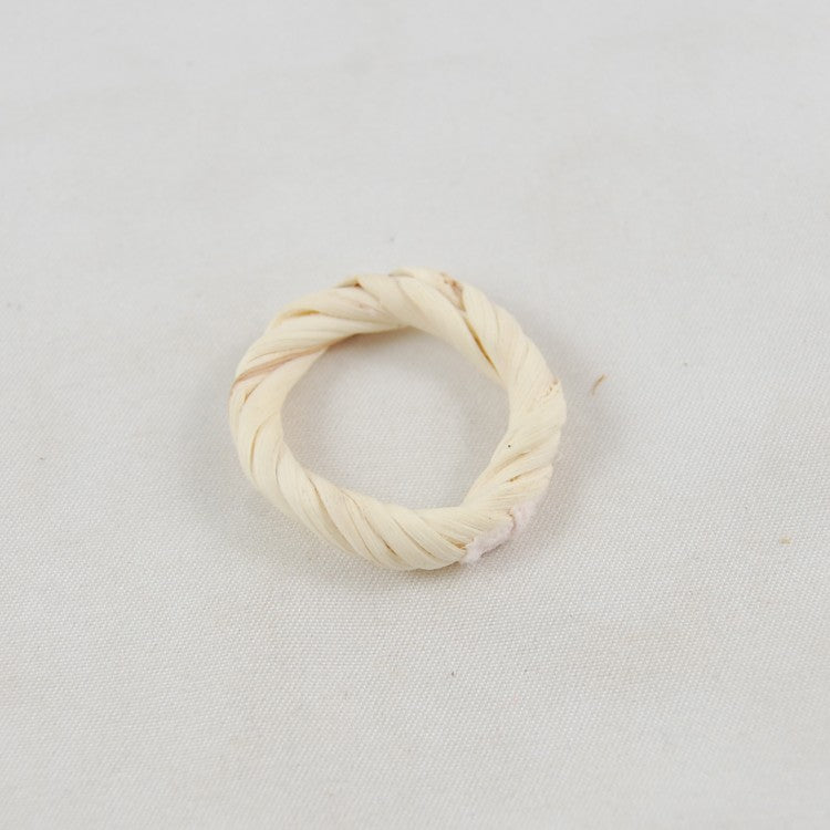 Vintage Straw Rattan Earrings Geometric Ring – Practical Gifts — 1