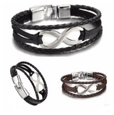 Lucky figure 8 leather bracelet bracelet – Jewelry Gift Ideas — 1