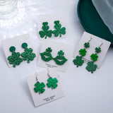 Elegant Acrylic Green Clover Earrings – Meaningful Gifts — 6