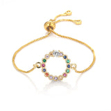 Brass Brass Micropaved Zircon Bracelet Full – Jewelry Gift Ideas — 1