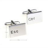 Metal Letter French Shirt Men's Cufflinks – Gifts for Him — 4