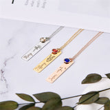 Women's Name Birthday Flower Stone Necklace – Jewelry Gift Ideas — 7
