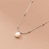 Sterling Silver Simple Light Luxury Necklace – Jewelry Gift Ideas — 2
