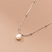 Sterling Silver Simple Light Luxury Necklace – Jewelry Gift Ideas — 2