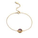 Silver Feldspar Sea Blue Treasure Bracelet – Jewelry Gift Ideas — 6