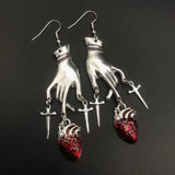 Vintage Water Drop Ruby Tassel Earrings – Thoughtful Gifts — 2