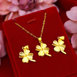 Gold Pendant Simple Grass Necklace – Jewelry Gift Ideas — 4