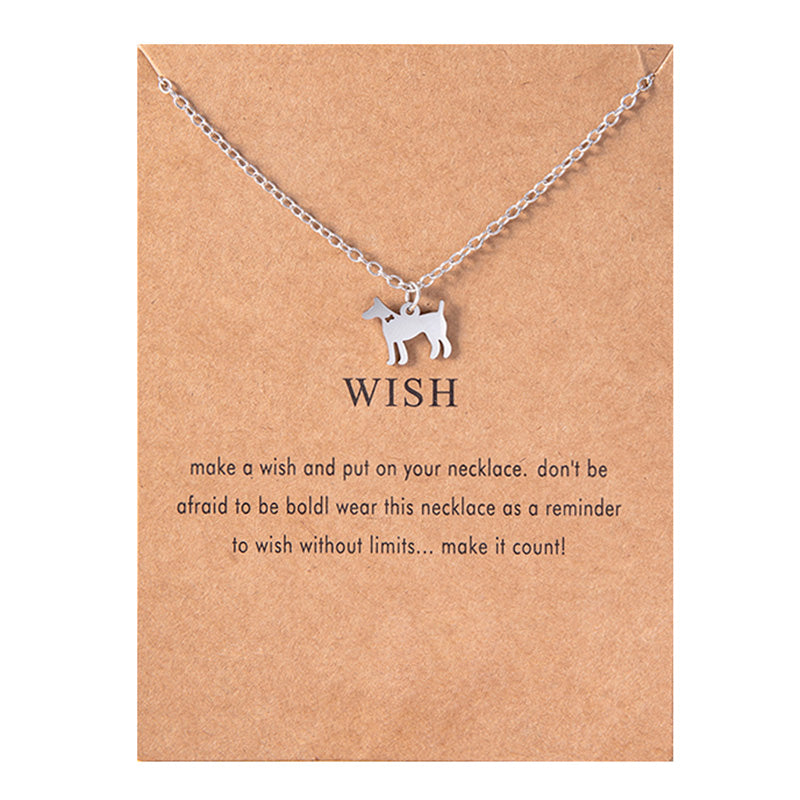 Stainless Steel Doberman Necklace Cute Animal Pet – Jewelry Gift Ideas — 1