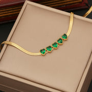 Women's Temperamental Emerald Love Earrings – Jewelry Gift Ideas — 5