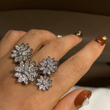 Exaggerated Flower Ring Personality Minority Men – Gifts for Her — 5