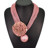 Pearl Pendant Necklace Lace Choker Rose Necklace – Jewelry Gift Ideas — 5