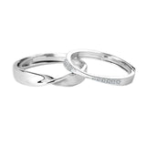 S925 Sterling Silver Couple Rings With Diamonds – Gifts for Her — 2