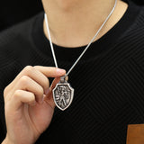 OP Retro Design Warrior Shield Titanium Steel – Jewelry Gift Ideas — 5