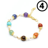 Women's Natural Stone Hand Weaving Bracelet – Jewelry Gift Ideas — 11