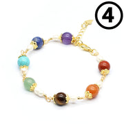 Women's Natural Stone Hand Weaving Bracelet – Jewelry Gift Ideas — 11