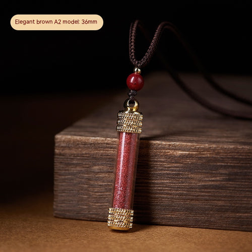 Cinnabar Pendant Women's Natural Cinnabar Stone – Jewelry Gift Ideas — 2
