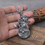 Viking Nordic Odin's Crow Axe Pendant – Jewelry Gift Ideas — 1