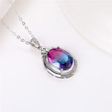 Fashion Color Crystal Short Pendant Collarbone – Jewelry Gift Ideas — 4