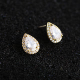 Diamond zircon earrings – Gift Ideas — 4