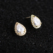 Diamond zircon earrings – Gift Ideas — 4
