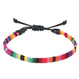 Hand Woven Rainbow Color Anklet Bohemian Style – Stylish Gifts — 11