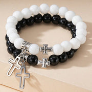Hollow Cross Color Beaded Bracelet – Jewelry Gift Ideas — 4