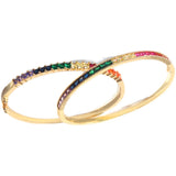 14K Gold Color Zircon Rainbow Bracelet Zircon – Jewelry Gift Ideas — 5