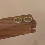 Korean-style Micro-paved Diamond Earrings Minimalist – Stylish Gifts — 4