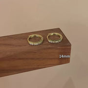 Korean-style Micro-paved Diamond Earrings Minimalist – Stylish Gifts — 4