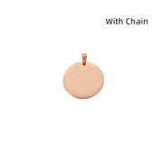 Stainless Steel Round Circle Heart Pendant – Jewelry Gift Ideas — 5